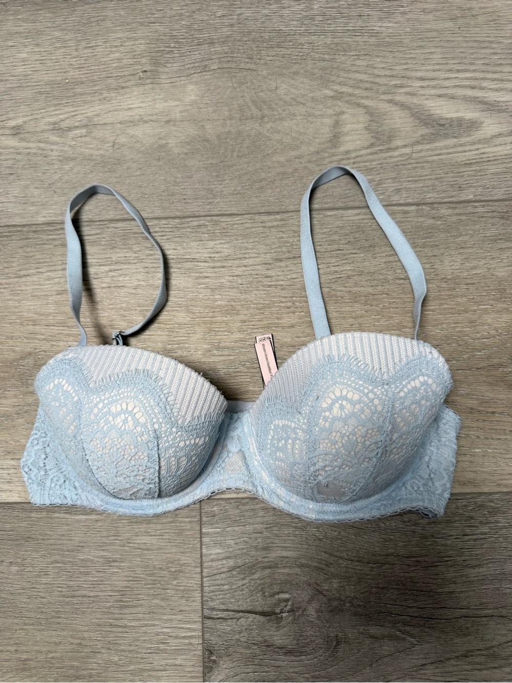 Victoria's Secret Light Blue Lace Demi Bra